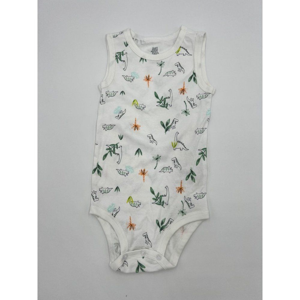 New Carter's Just One You Dinosaur Theme Bodysuit For Baby Boy Size 24 M No Tag